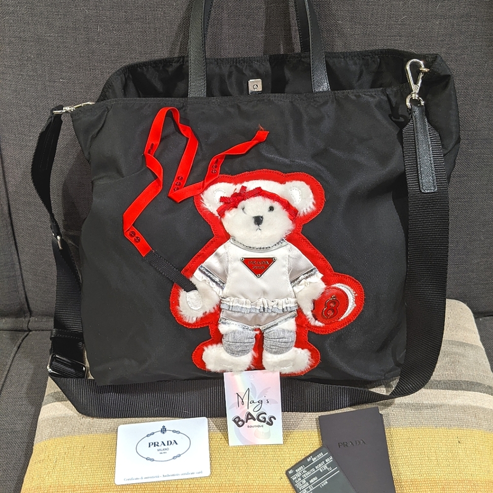 Prada: Olympics Limited Edition Bear Logo Tote Bag *RARE* - Picture 3 of 16